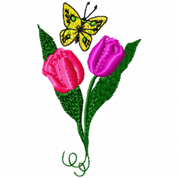 Flowers Embroidery Design 4